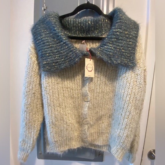 NWT Anthropologie chucky knit cardigan - Picture 2 of 3